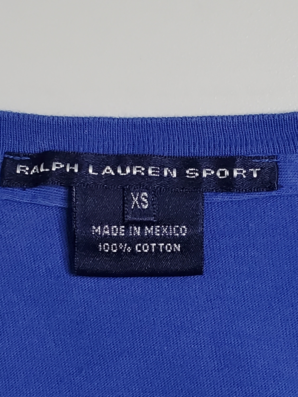 Ralph Lauren Sport Women's V-Neck T-shirt, Blue (Size XS) - Picture 4 of 7